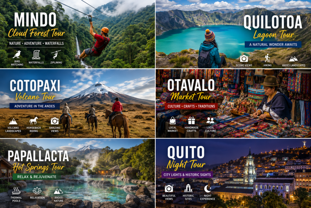Mindo cloud forest tour from Quito with nature waterfalls birds and adventure travel.