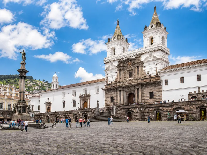 The stunning architecture of Quito's Historic Center.