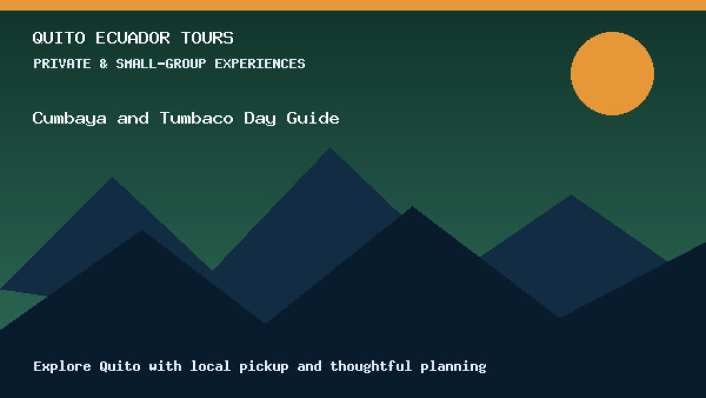 Quito Ecuador Tours selfpost cumbaya and tumbaco day guide selfpost cumbaya and tumbaco day guide for Ecuador travelers.